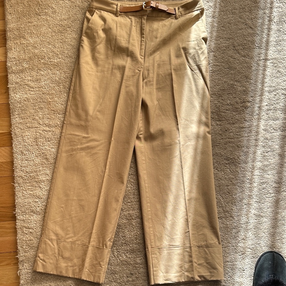 LOFT Women's Tan Boot Cut Pants